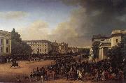 Franz Kruger Parade on Opernplatz in 1822 china oil painting reproduction